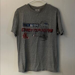 Men's Gray Boston Red Sox Champions Tee